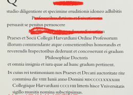 哈佛大学拉丁语学位证样本