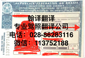 巴西驾照翻译